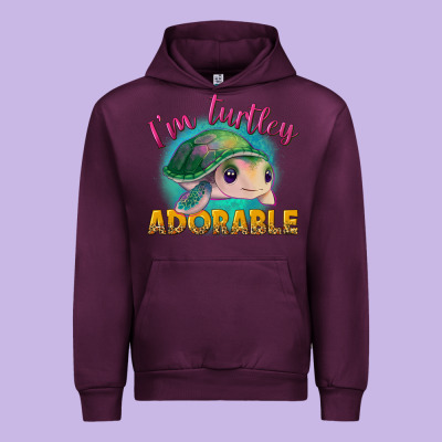 I'm Turtley Adorable Urban Hoodie Designed By Nancycooperartshop