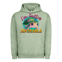 Pigment Oil Green i'm turtley adorable Urban Hoodie - NancyCooperArtShop