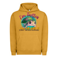 Pigment Peanut Butter i'm turtley adorable Urban Hoodie - NancyCooperArtShop