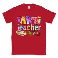 Red art teacher Classic Tee - texasbilliewilder