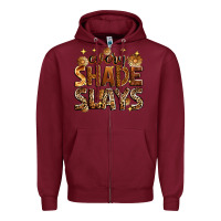 Burgundy every shade slays Zipper Hoodie - Zillion Design Studio