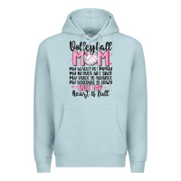 Blue Mist volleyball mom Premium Hoodie - MaliasSmallBusiness