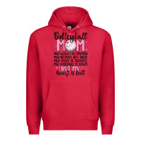 Cardinal volleyball mom Premium Hoodie - MaliasSmallBusiness