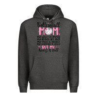 Charcoal Heather volleyball mom Premium Hoodie - MaliasSmallBusiness