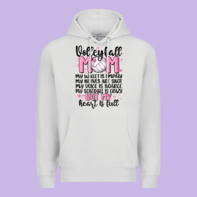 Volleyball Mom Premium Hoodie Designed By Maliassmallbusiness