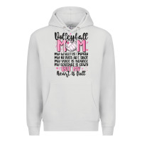 Dove Grey volleyball mom Premium Hoodie - MaliasSmallBusiness