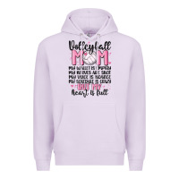 Lilac volleyball mom Premium Hoodie - MaliasSmallBusiness