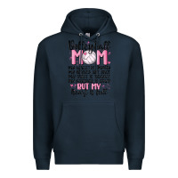 Navy volleyball mom Premium Hoodie - MaliasSmallBusiness