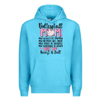 Ocean Blue volleyball mom Premium Hoodie - MaliasSmallBusiness