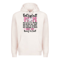 Pale Pink volleyball mom Premium Hoodie - MaliasSmallBusiness