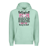 Seafoam volleyball mom Premium Hoodie - MaliasSmallBusiness