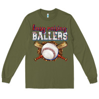 Army Green busy raising ballers baseball Long Sleeve Tee - texasbilliewilder