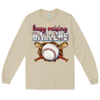 Mushroom busy raising ballers baseball Long Sleeve Tee - texasbilliewilder