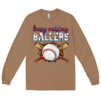 Toasted Coconut busy raising ballers baseball Long Sleeve Tee - texasbilliewilder