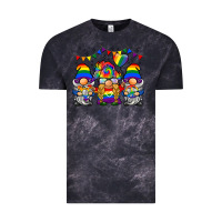 Cloud Black lgbtq gnome Vintage Tee - BarkalooDesign