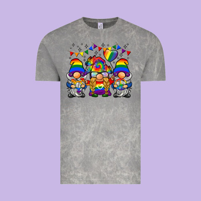 Lgbtq Gnome Vintage Tee Designed By Barkaloodesign