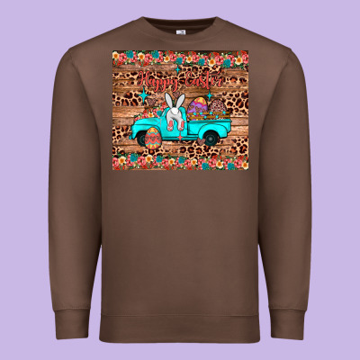 Happy Easter Truck Premium Sweatshirt Designed By Jahusdesignshop