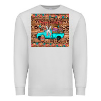 Dove Grey happy easter truck Premium Sweatshirt - JahusDesignShop