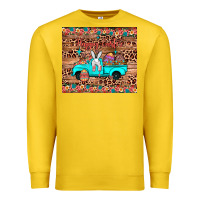Lemon happy easter truck Premium Sweatshirt - JahusDesignShop