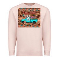Pale Pink happy easter truck Premium Sweatshirt - JahusDesignShop