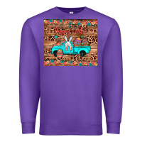 Purple happy easter truck Premium Sweatshirt - JahusDesignShop