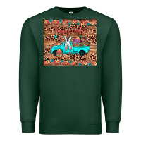 Sports Green happy easter truck Premium Sweatshirt - JahusDesignShop