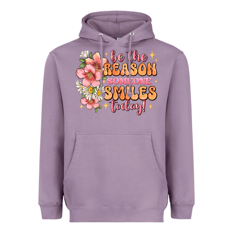 Be The Reason Someone Smiles Today Heavyweight Hoodie by JahusDesignShop | Teevron