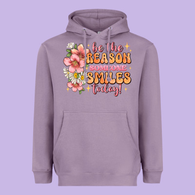 Be The Reason Someone Smiles Today Heavyweight Hoodie Designed By Jahusdesignshop