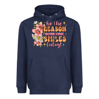 Navy be the reason someone smiles today Heavyweight Hoodie - JahusDesignShop
