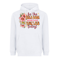 White be the reason someone smiles today Heavyweight Hoodie - JahusDesignShop