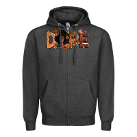 Charcoal Heather dope melanin Zipper Hoodie - Zillion Design Studio