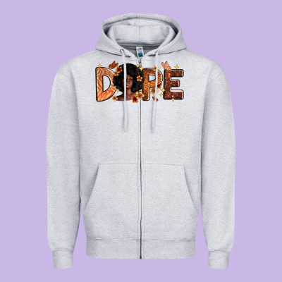 Dope Melanin Zipper Hoodie Designed By Zillion Design Studio