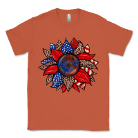 Copper American flag leopard sunflower Classic Tee - Zillion Design Studio