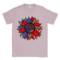 Lilac American flag leopard sunflower Classic Tee - Zillion Design Studio