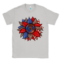 Moon Dust American flag leopard sunflower Classic Tee - Zillion Design Studio