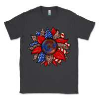 Smoke American flag leopard sunflower Classic Tee - Zillion Design Studio