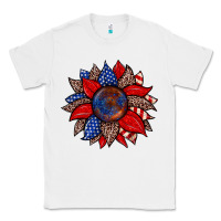 White American flag leopard sunflower Classic Tee - Zillion Design Studio