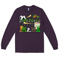Plum somebody's loud mouth soccer mama Long Sleeve Tee - Zillion Design Studio