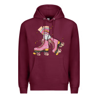 Burgundy skate Premium Hoodie - MaliasSmallBusiness