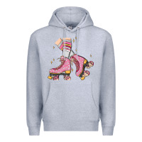 Heather Grey skate Premium Hoodie - MaliasSmallBusiness