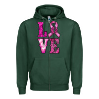Sports Green cancer love Zipper Hoodie - RanaPortraitStore
