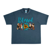Midnight Navy blessed mom Urban Heavy Tee - Artiststas