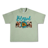 Oil Green blessed mom Urban Heavy Tee - Artiststas