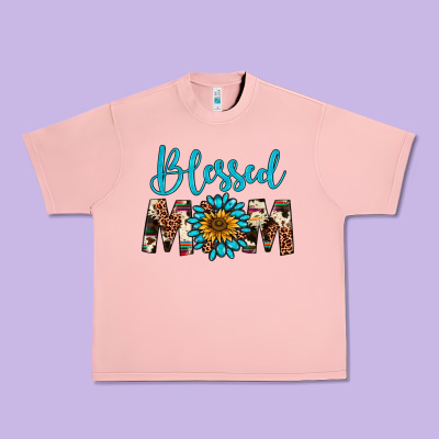 Blessed Mom Urban Heavy Tee Designed By Artiststas