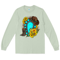 Matcha western turquoise gemstone Long Sleeve Tee - Zillion Design Studio