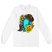 White western turquoise gemstone Long Sleeve Tee - Zillion Design Studio