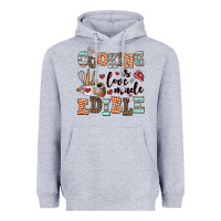 Heather Grey cooking is love made edible Heavyweight Hoodie - AdoDesignShop
