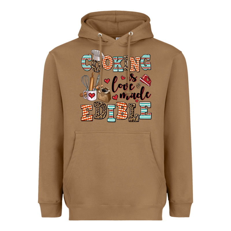 Cooking Is Love Made Edible Heavyweight Hoodie by AdoDesignShop | Teevron