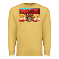 Antique Gold firefighter dad Premium Sweatshirt - AdoDesignShop