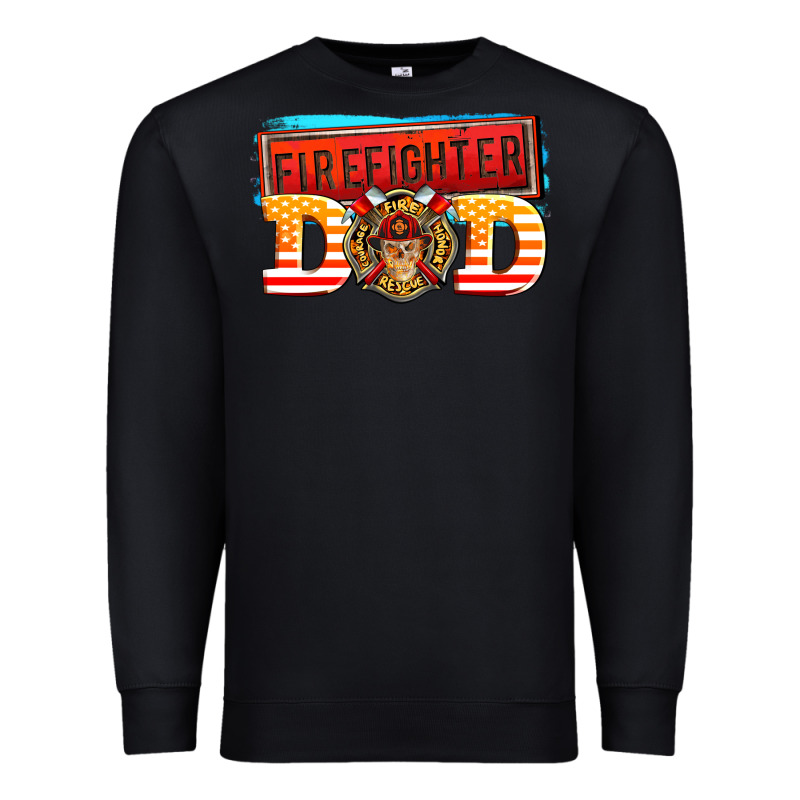 Firefighter Dad Premium Sweatshirt by AdoDesignShop | Teevron
